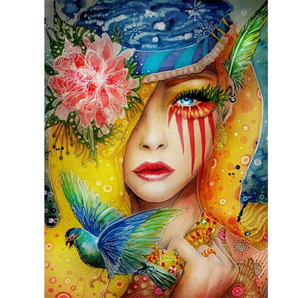 

Psychedelic Girl - Round Drill Diamond Painting - 40*50CM, Round diamond 40*50cm, 501 Original