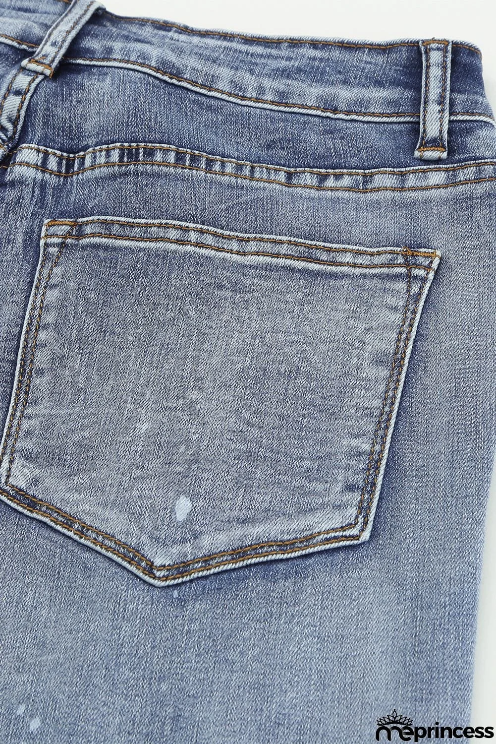 Bleach Splatter Boyfriend Straight Jeans