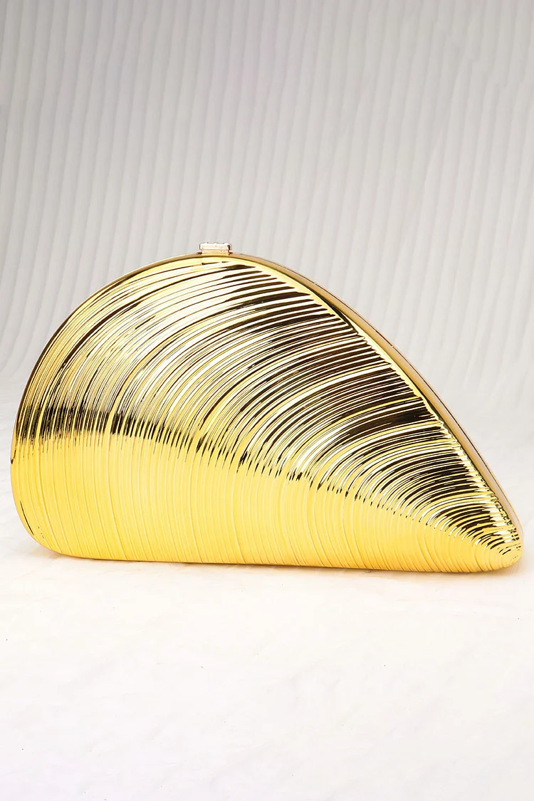 Party Gold Acrylic Glitter Chain Shell Bag