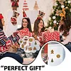 10PCS DIY Pearl Diamond Painting Christmas Fridge Magnets, Sparkling Rhinestone Refrigerator Magnet Craft Kit for Home Decor & Gifts