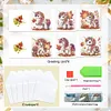 uk.everydayedeals 6Pcs DIY Diamond Painting Greeting Card - Unicorn Family