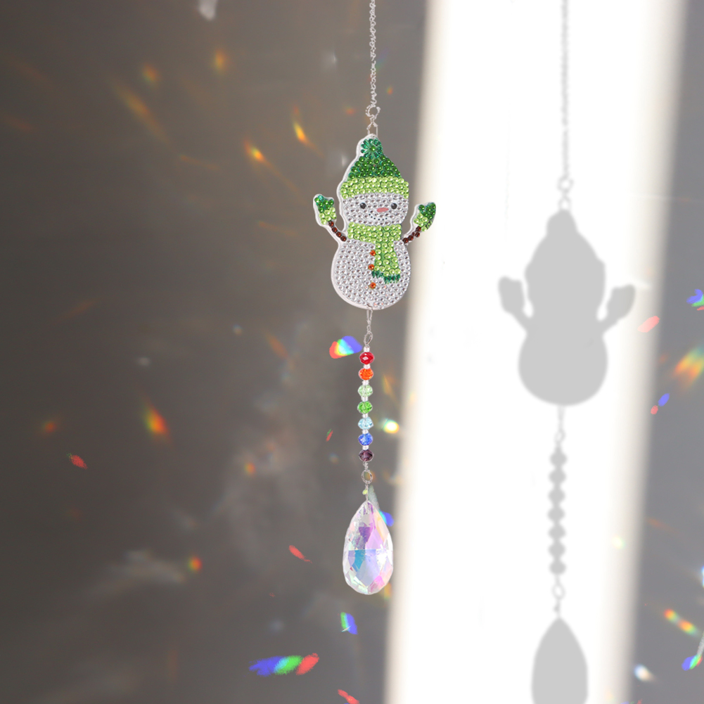 

Little Snowman Suncatcher - 5D DIY Craft Pendant - Diamond Painting, 501 Original