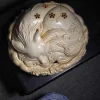Pure Hand Carving Nine-tailed Fox Incense Seal Incense Burner