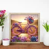 Diamond Painting-DIY Crystal Rhinestone Flower Bike
