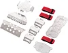 AMK 8Pcs RC Crawler Stainless Steel TRX6 Chassis Armor Portal Axle Protector Battery Tray Skid Plate for 1/10 TRX-6 G63 6X6