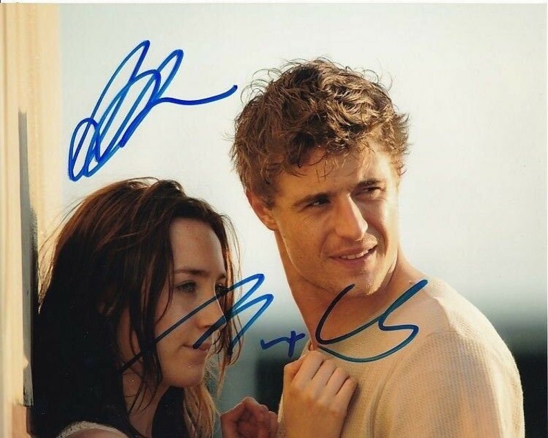 Saoirse ronan & max irons signed autographed the host wanda jared Photo Poster painting