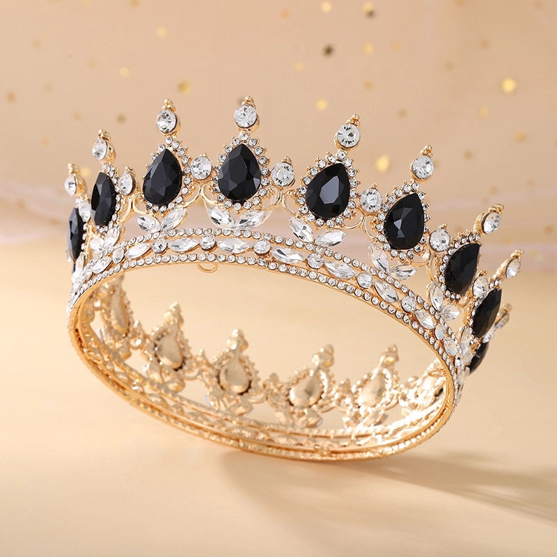 Women’s Elegant Crown Alloy Inlay Zircon Crown