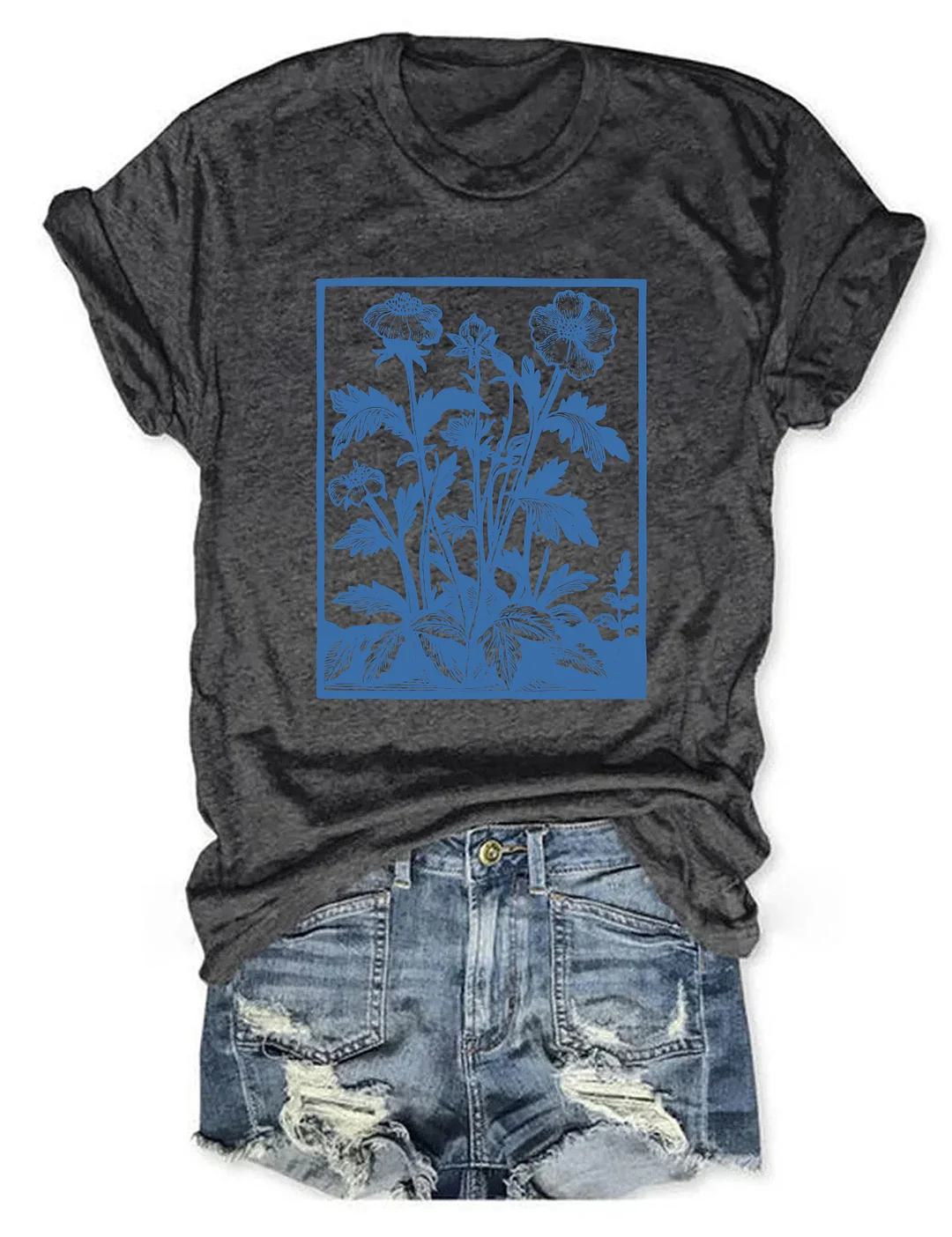 Vintage Wildflowers Graphic T-shirt