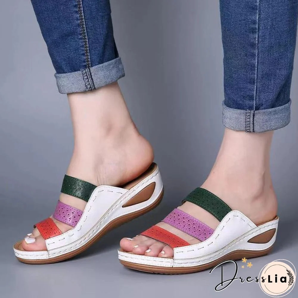 Women Sandals Fashion Wedges Shoes For Women Slippers Summer Shoes With Heels Sandals Flip Flops Women Beach Casual Shoes