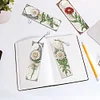 4Pcs Special Shape Flowers Feather 5D DIY Diamond Painting Bookmark for Adults
