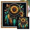 Sunflower Dream Catcher-14CT Stamped Cross Stitch 40*40cm/15.75*15.75in