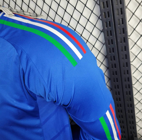 2024 Italy Home Long sleeve Player Version Football jersey Thai Quality