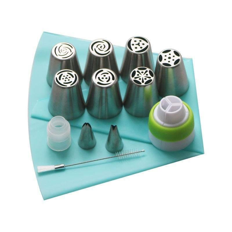 CakeLove - Flower-Shaped Frosting Nozzles 13-Pc Set)