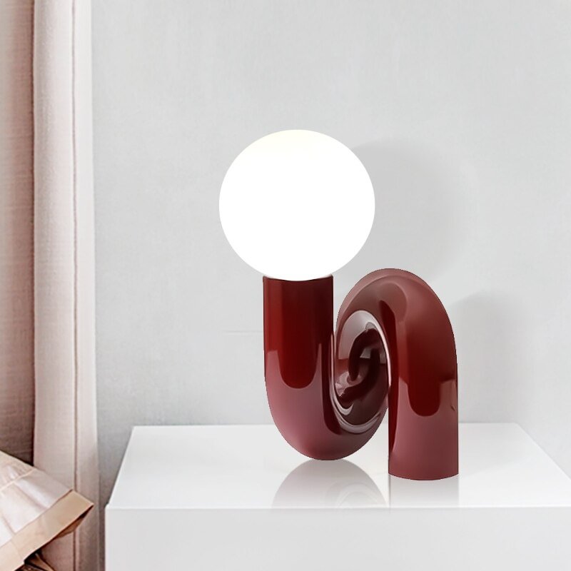 Nordic design glass ball table lamp bedroom children's room decoration table lamp