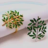 Green Tree Leaf Golden Silver Catering Napkin Ring