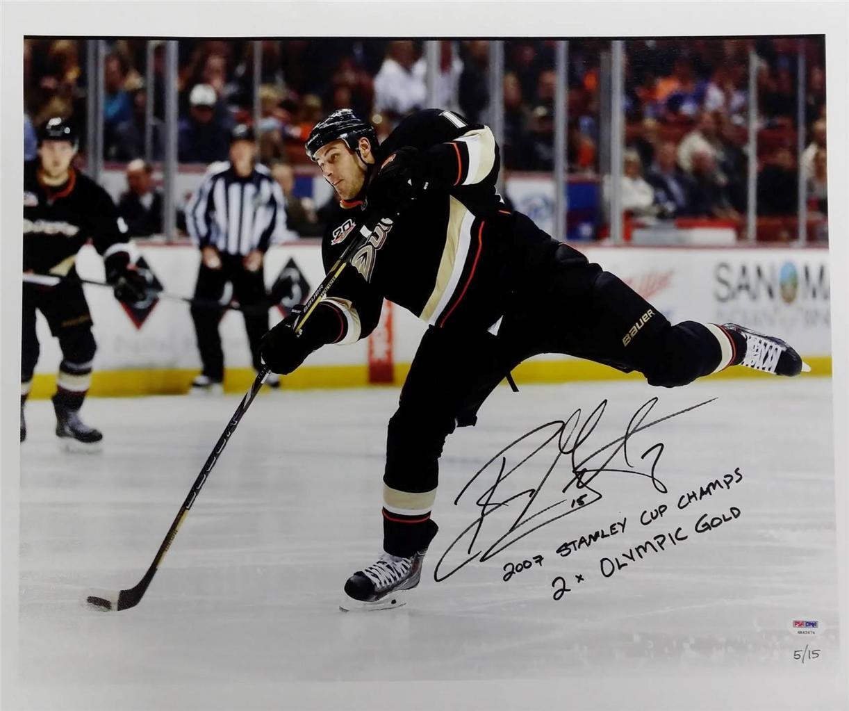 Ryan Getzlaf Signed Stanley Cup Champ 2x Olympic Gold