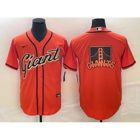 Men's San Francisco Giants Orange Team Big Logo Cool Base Stitched Baseball Jersey NNTF