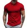 2024 Summer New Men's Lapel Loose Short-sleeved Polo Shirt