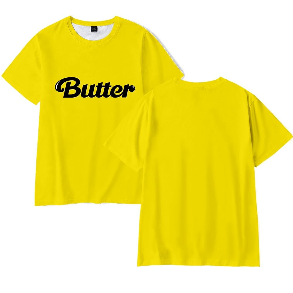 Butter T-shirt Round Neck Short Sleeve Plus Size Loose Tops