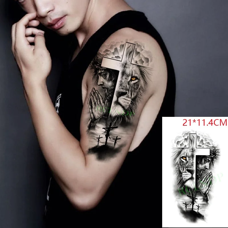 Waterproof Temporary Tattoo Sticker Arabic Letter Heart Love Pattern Personality Fake Tatoo Flash Tatto for Girl Women Men