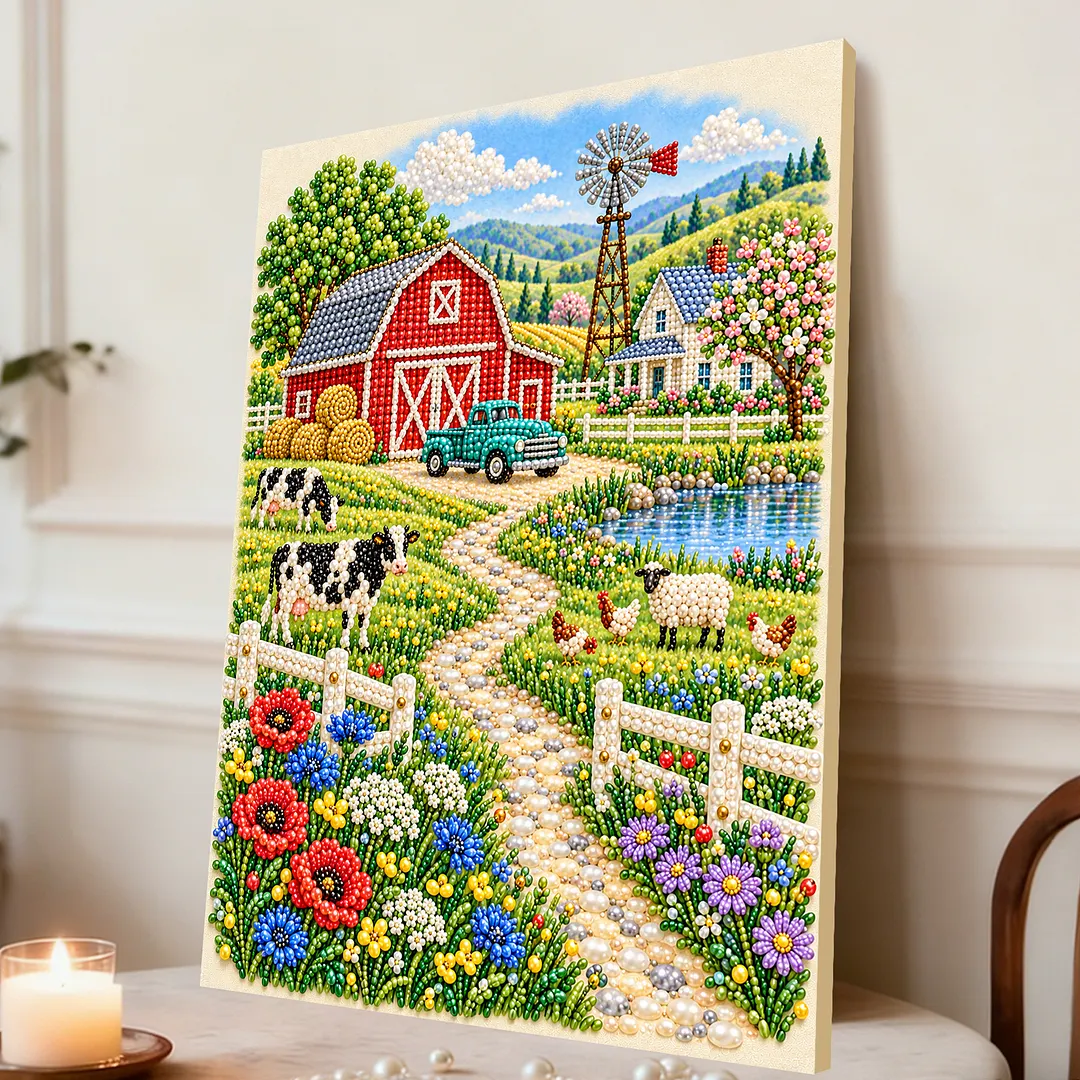 Pearl Painting Kit for Adults Farmhouse Decor 11.81x15.75in