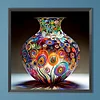Diamond Painting-5D Full Round Drill Painted Vase(40*40 CM)