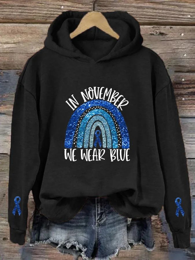 Women's Diabetes Awareness Casual Hoodie