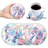 [Upgrade]4Pcs Acrylic Special Shape Horse DIY Waterproof Diamond Painting Coaster