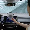 Portable Car Fan with Strong Suction and 3 Speeds Rechargeable Dashboard Cooling Air Wall Fan for Sedan SUV RV Auto Vehicles Home Windshield