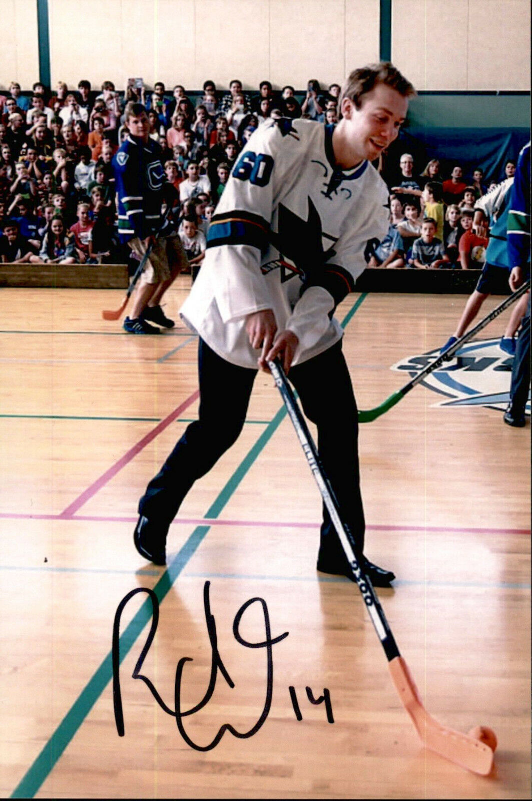 Rourke Chartier SIGNED 4x6 Photo Poster painting SAN JOSE SHARKS #2