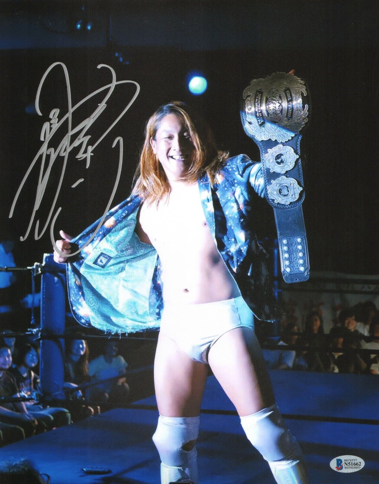 Jiro Kuroshio Signed 11x14 Photo Poster painting BAS Beckett COA Wrestle-1 Picture Autograph 662