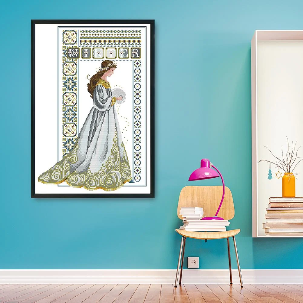 14ct Stamped Cross Stitch - Winter Angel(36*52cm)