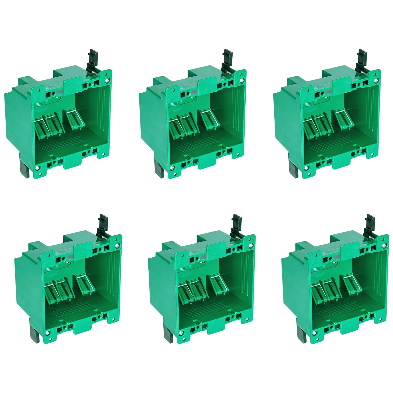 6 Pack Electrical Outlet Box Old Work 2 Gang