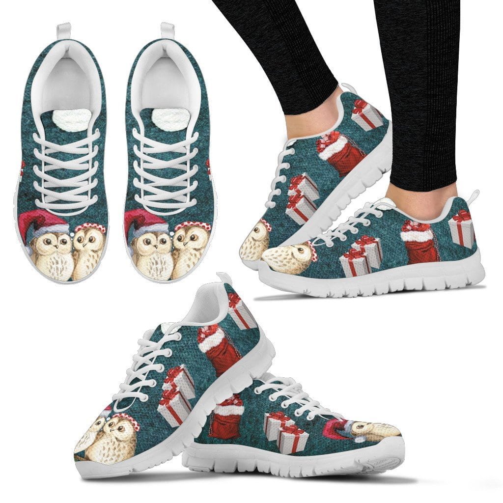 White Wise Owl Women's Sneakers