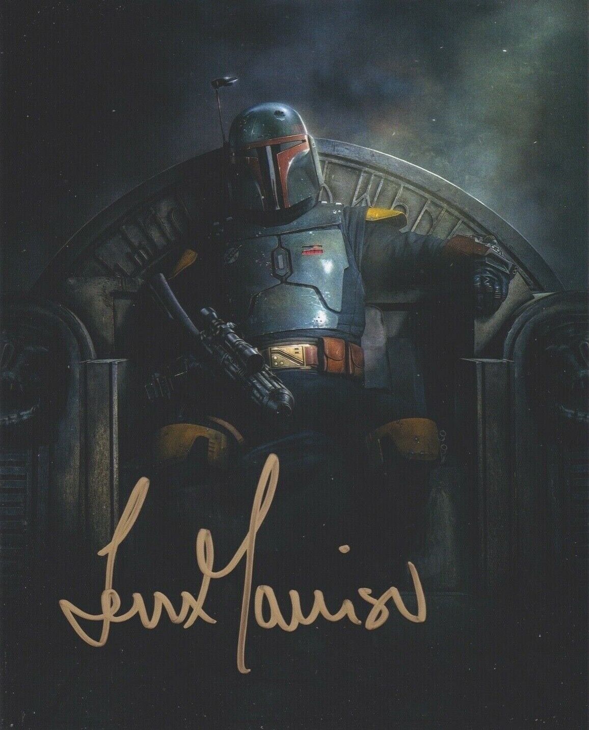 Signed Original Color Photo Poster painting of Temeura Morrison of Book of Boba Fett