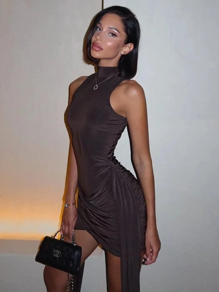 Claire - Turtleneck Mini Dress