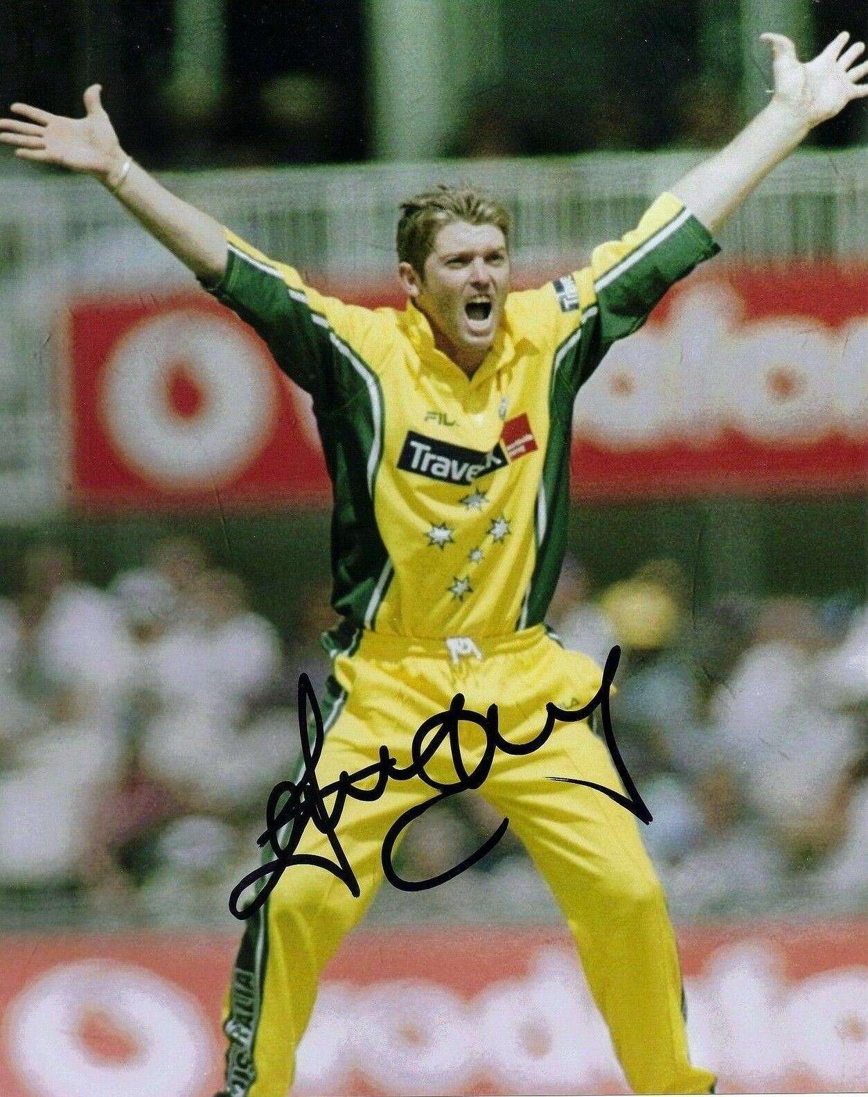 Ian Harvey Signed 10X8 Photo Poster painting Cricket Australia AFTAL COA (2521)