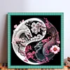 Tai Chi Yin Yang Dragon - 14CT Stamped Cross Stitch - 40*40cm