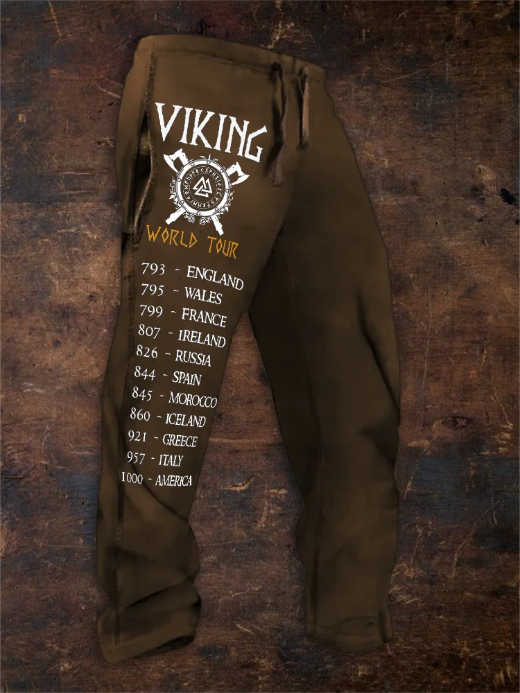 Men's Viking World Tour Inspired Sweatpants