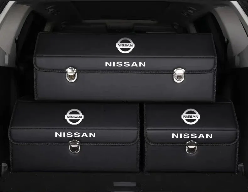 Car Trunk Leather Storage Box