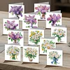12Pcs Bouquet DIY Diamond Painting Greeting Cards for Adult Holiday Gifts
