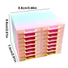 16Pcs Rhinestone Tray Storage Rack Set Large Capacity Diamond Painting Storage Tray Stackable Drilling Disc Rack for DIY Crafts Rhinestones Sorting Trays