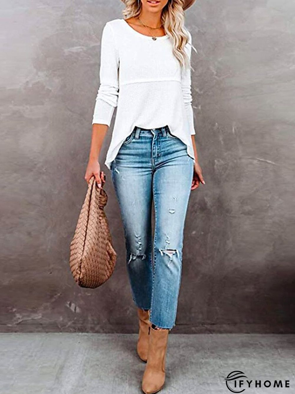 Solid Regular Fit Elegant T-shirt | IFYHOME