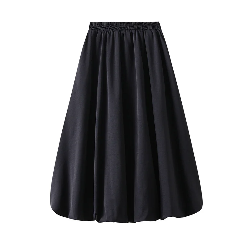 Nigikala Nigikala And Korean Vintage Flower Tacarflies Lantern Skirts Women's Autumn Lazy Casual A-Word Balloon Pample Skirt 2223