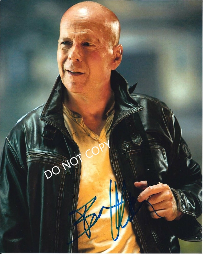 Bruce Willis 8 x10 20x25 cm Autographed Hand Signed Photo Poster painting