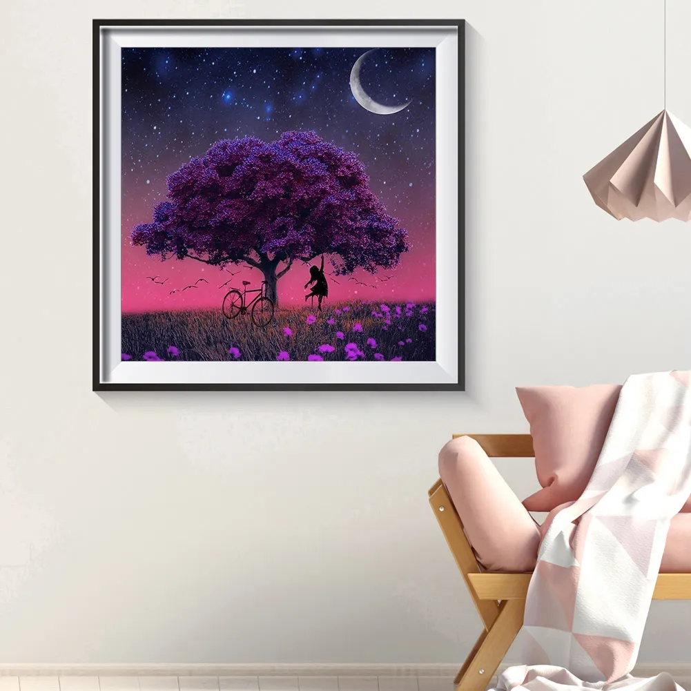 Full Round Diamond Painting 30*30cm - Tree
