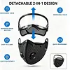 Cycling Face Mask with Active Carbon Filter Dust-Proof Breathable