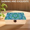 5D DIY Diamond Painting Handmade Wood Storage Box Crystal Storage Case (Mandala)