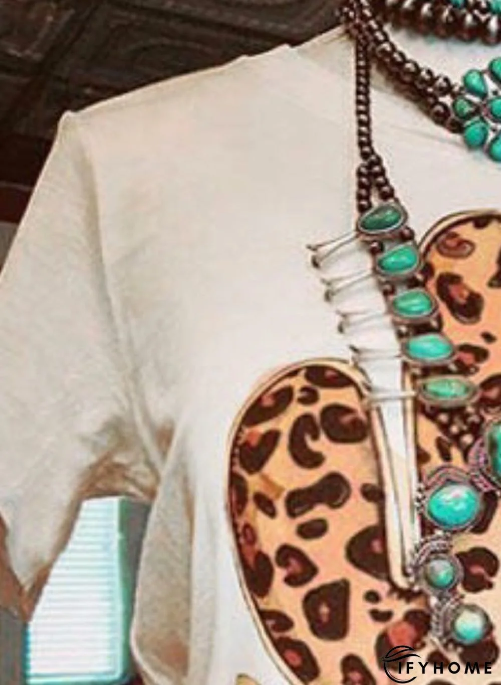 Casual Short Sleeve Round Neck Tops T-shirts | IFYHOME