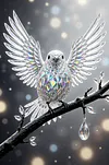 Luxury AB Velvet Diamond Painting Kit - Crystal Bird
